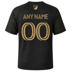 LAFC Black Custom Soccer Jersey Deluxe Gold Kit
