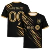 LAFC Black Gold Jersey – Dynamic Stripe Soccer Kit