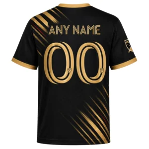 LAFC Black Gold Jersey – Dynamic Stripe Soccer Kit