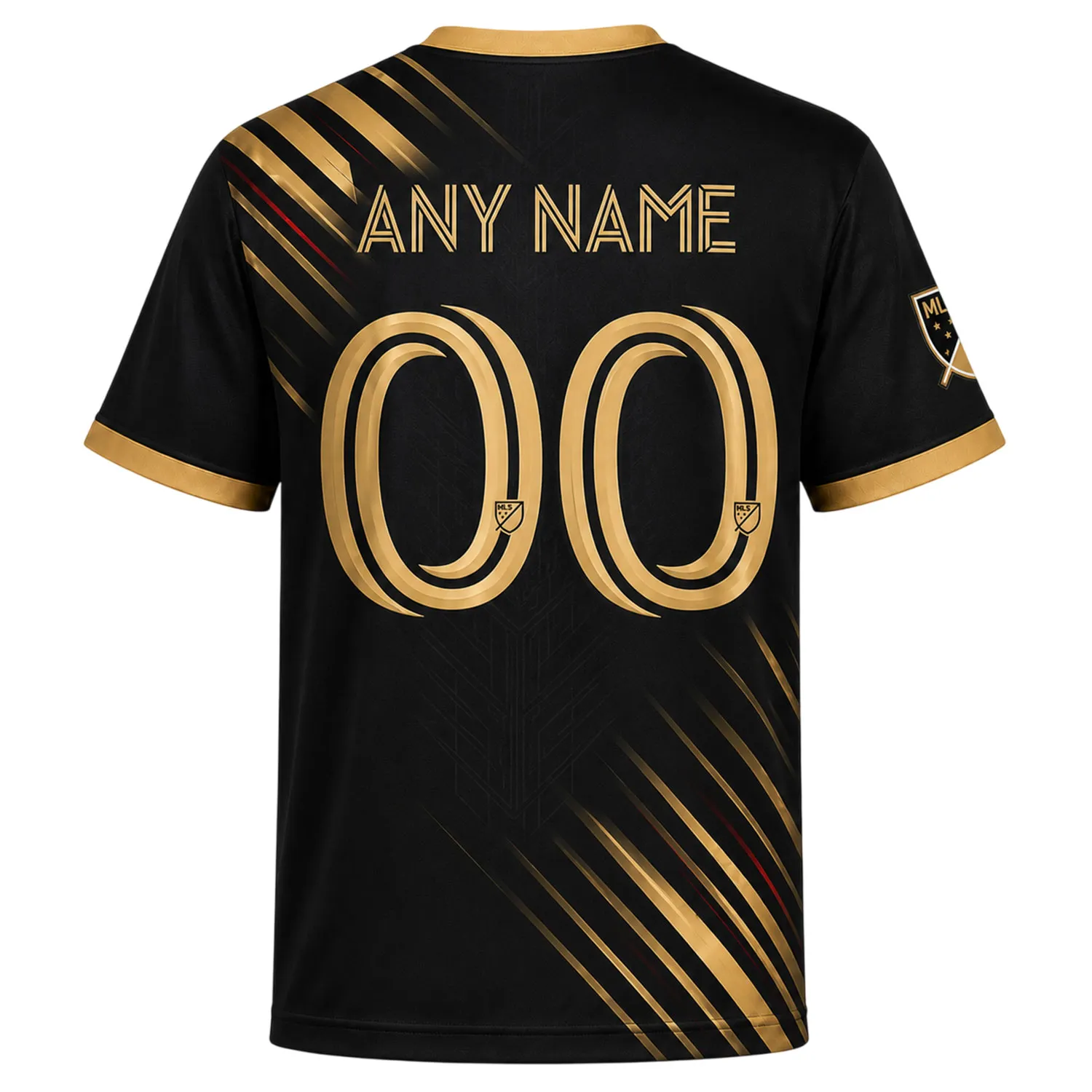 LAFC Black Gold Jersey – Dynamic Stripe Soccer Kit