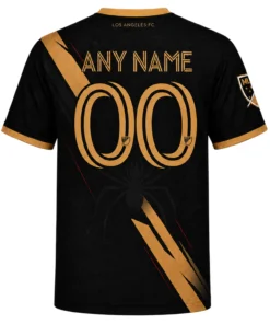 LAFC Black Jersey – Bold Gold Strike Custom Shirt