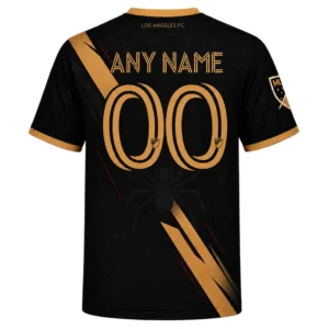 LAFC Black Jersey – Bold Gold Strike Custom Shirt