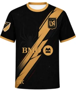 LAFC Black Jersey – Bold Gold Strike Custom Shirt