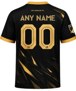 LAFC Custom Jersey – Bold Black & Gold Soccer Shirt