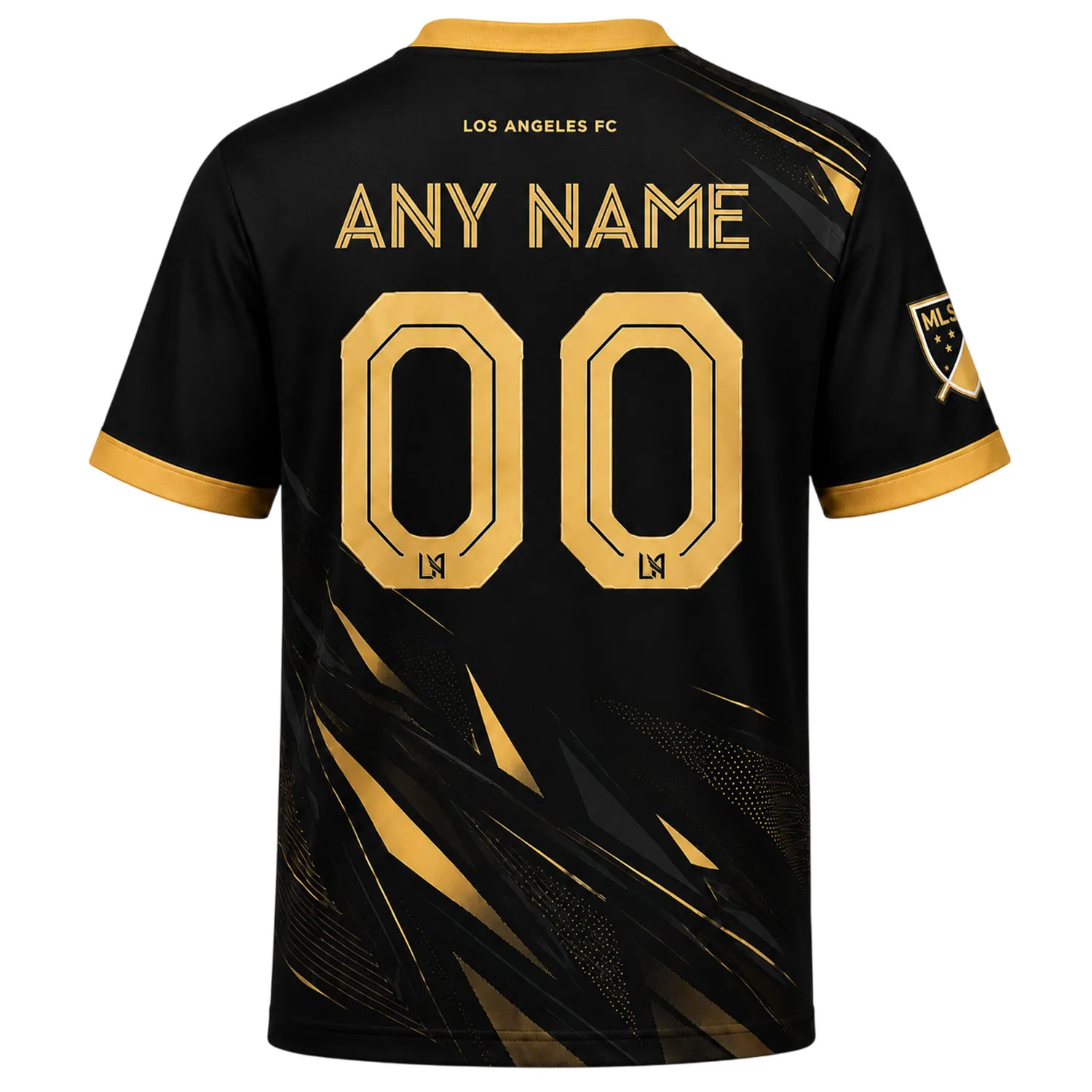 LAFC Custom Jersey – Bold Black & Gold Soccer Shirt
