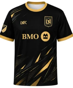 LAFC Custom Jersey – Bold Black & Gold Soccer Shirt