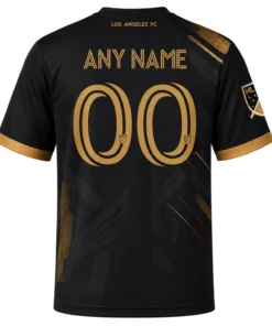 LAFC Football Custom Shirt – Essential Tonal Black Gold Jersey