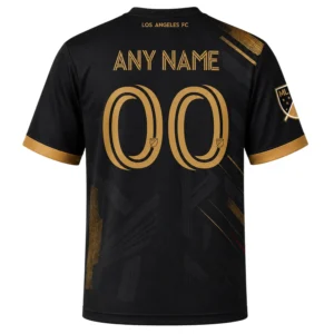 LAFC Football Custom Shirt – Essential Tonal Black Gold Jersey