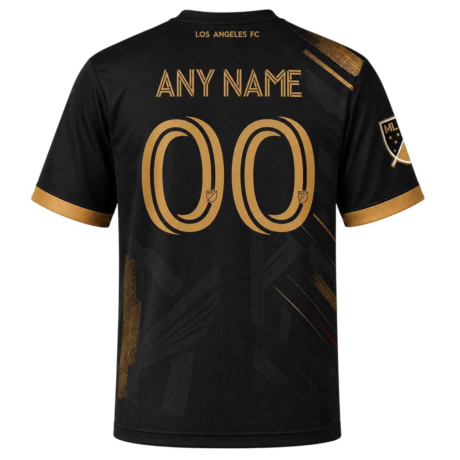 LAFC Football Custom Shirt – Essential Tonal Black Gold Jersey
