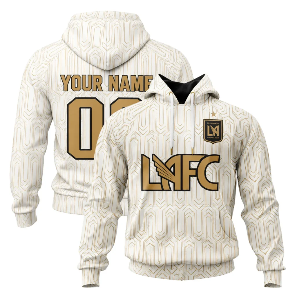 LAFC Premium Hoodie – Personalize White Elite