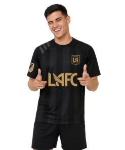 LAFC Soccer Jersey Custom Bold Striped Shirt