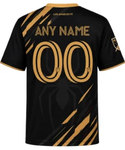 LAFC Spiderman Custom Jersey – Dynamic Gold Slash Fan Kit