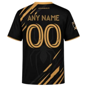 LAFC Spiderman Custom Jersey – Dynamic Gold Slash Fan Kit