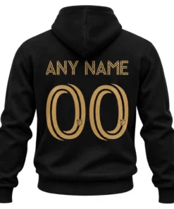 LAFC Vintage Custom Black Hoodie – Vibrant Soccer Gear Custom