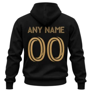 LAFC Vintage Custom Black Hoodie – Vibrant Soccer Gear Custom