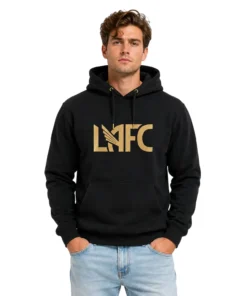 LAFC Vintage Custom Black Hoodie – Vibrant Soccer Gear Custom