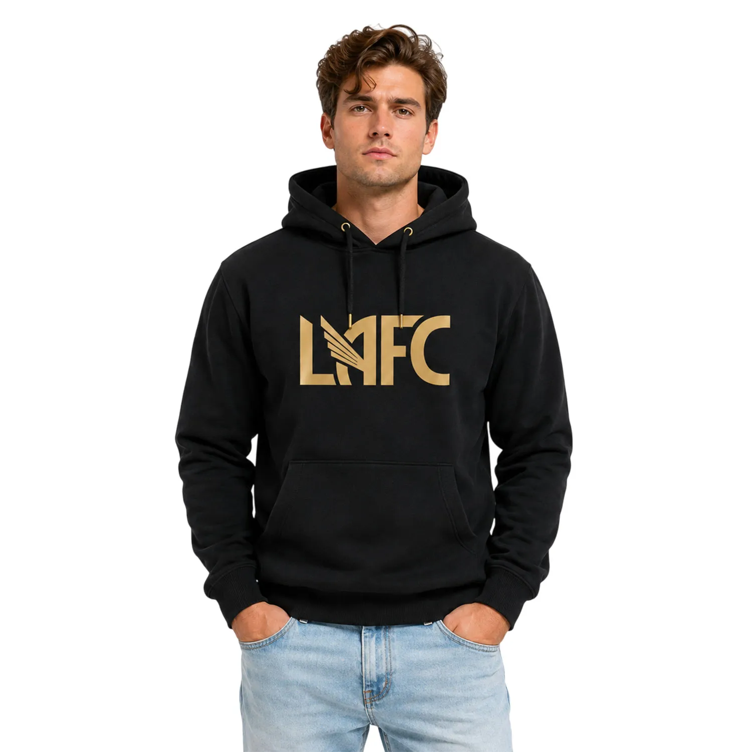LAFC Vintage Custom Black Hoodie – Vibrant Soccer Gear Custom