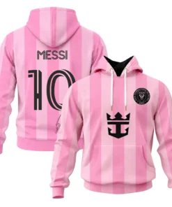 Lionel Messi Miami Pink Hoodie – Vibrant Soccer Style