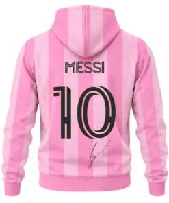 Lionel Messi Miami Pink Hoodie – Vibrant Soccer Style