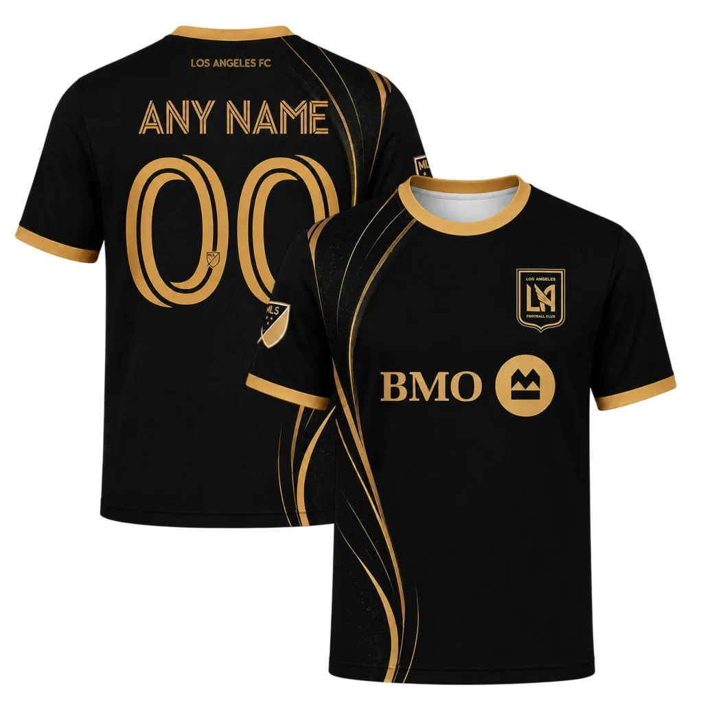 Los Angeles FC Custom Jersey – Unique Gold Line Soccer Kit