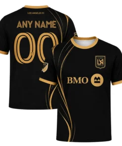 Los Angeles FC Custom Jersey – Unique Gold Line Soccer Kit