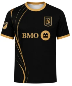 Los Angeles FC Custom Jersey – Unique Gold Line Soccer Kit