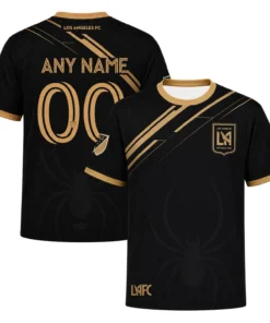 Los Angeles FC Spiderman Custom Jersey – Special Minimal Gold Kit