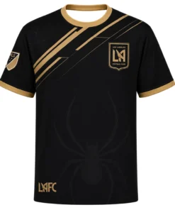 Los Angeles FC Spiderman Custom Jersey – Special Minimal Gold Kit