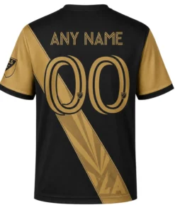 Men’s LAFC 2026 Custom Jersey – Elite Black Gold Panel Soccer Kit