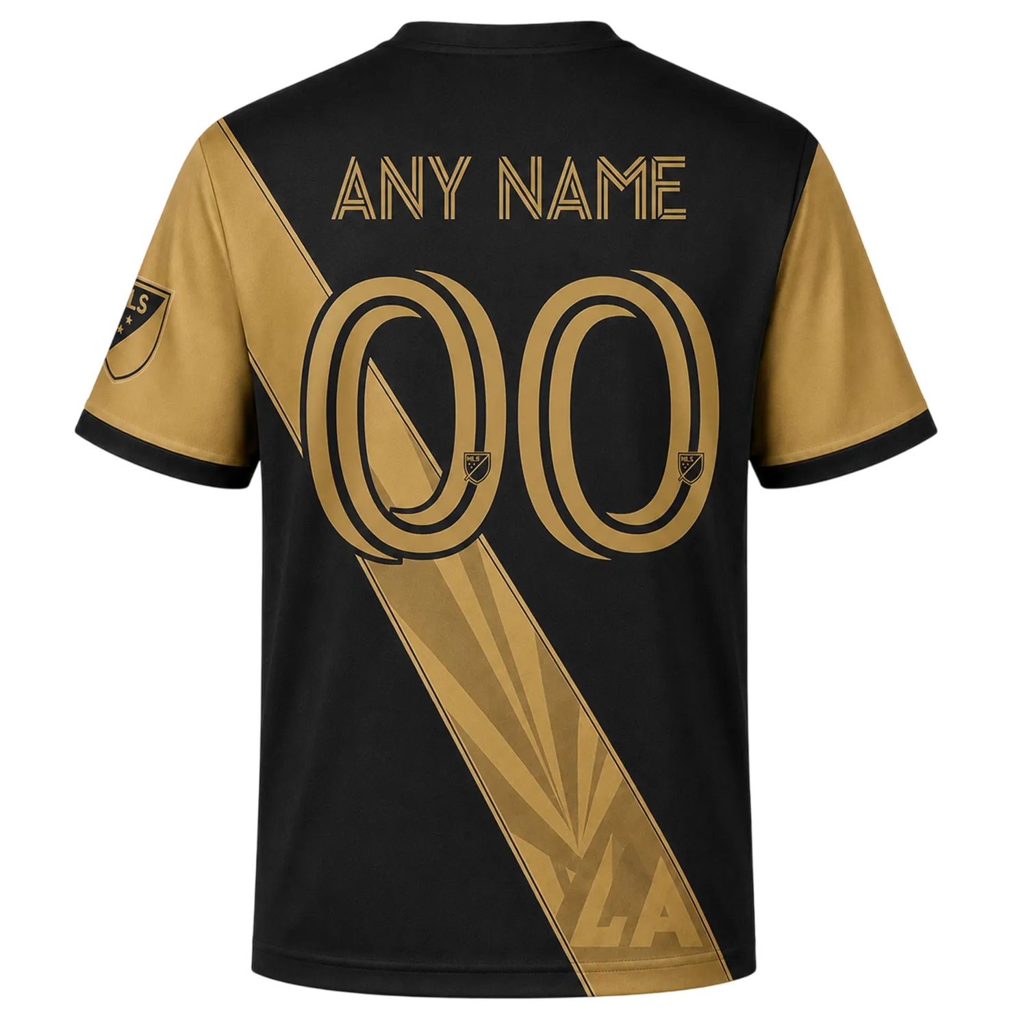 Men’s LAFC 2026 Custom Jersey – Elite Black Gold Panel Soccer Kit