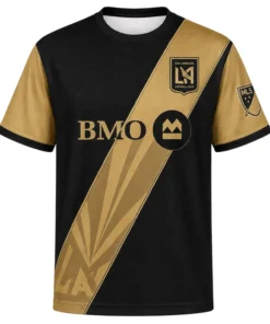 Men’s LAFC 2026 Custom Jersey – Elite Black Gold Panel Soccer Kit