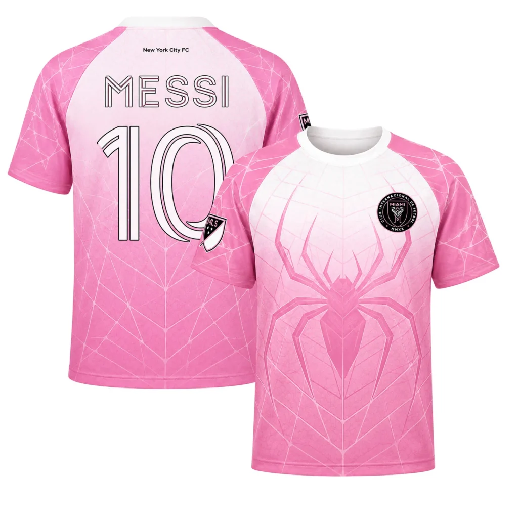 Miami CF Messi x Spiderman Soccer Jersey – Brilliant Look