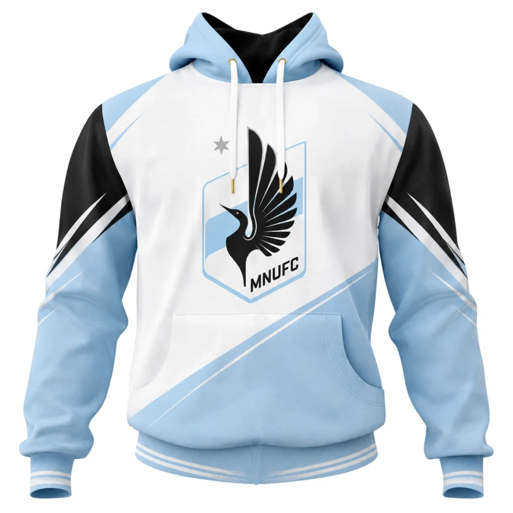 Minnesota United Fan Hoodie Custom Dynamic Light Blue Style