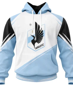 Minnesota United Fan Hoodie Custom Dynamic Light Blue Style