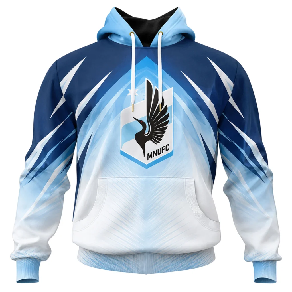Minnesota United FC Hoodie Custom Elite Blue Style
