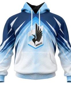 Minnesota United FC Hoodie Custom Elite Blue Style