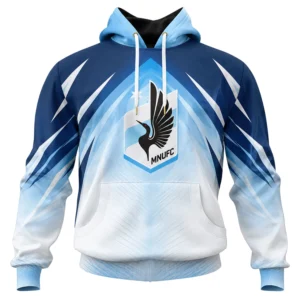 Minnesota United FC Hoodie Custom Elite Blue Style