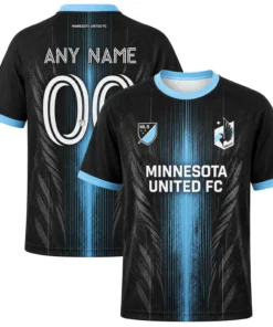 Minnesota United FC Jersey Custom – Stunning Black Blue