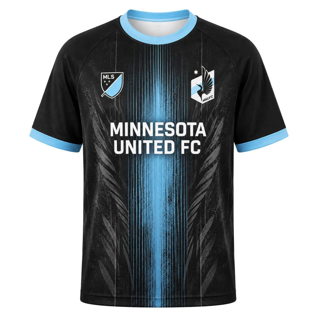 Minnesota United FC Jersey Custom – Stunning Black Blue