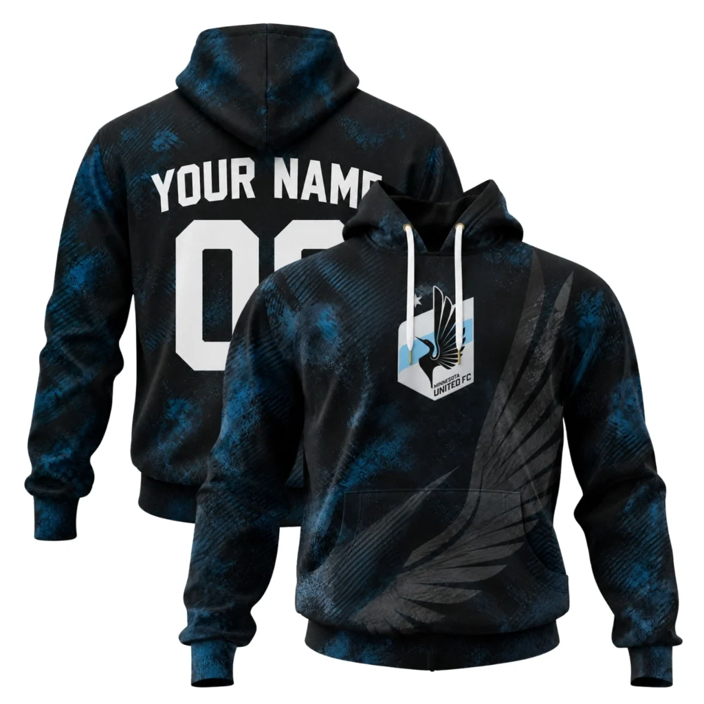 Minnesota United Soccer Hoodie Custom Remarkable Blue Style