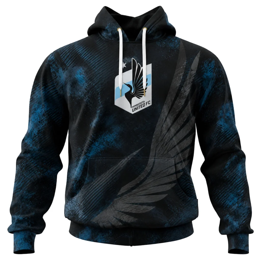 Minnesota United Soccer Hoodie Custom Remarkable Blue Style