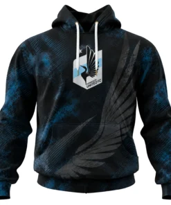 Minnesota United Soccer Hoodie Custom Remarkable Blue Style