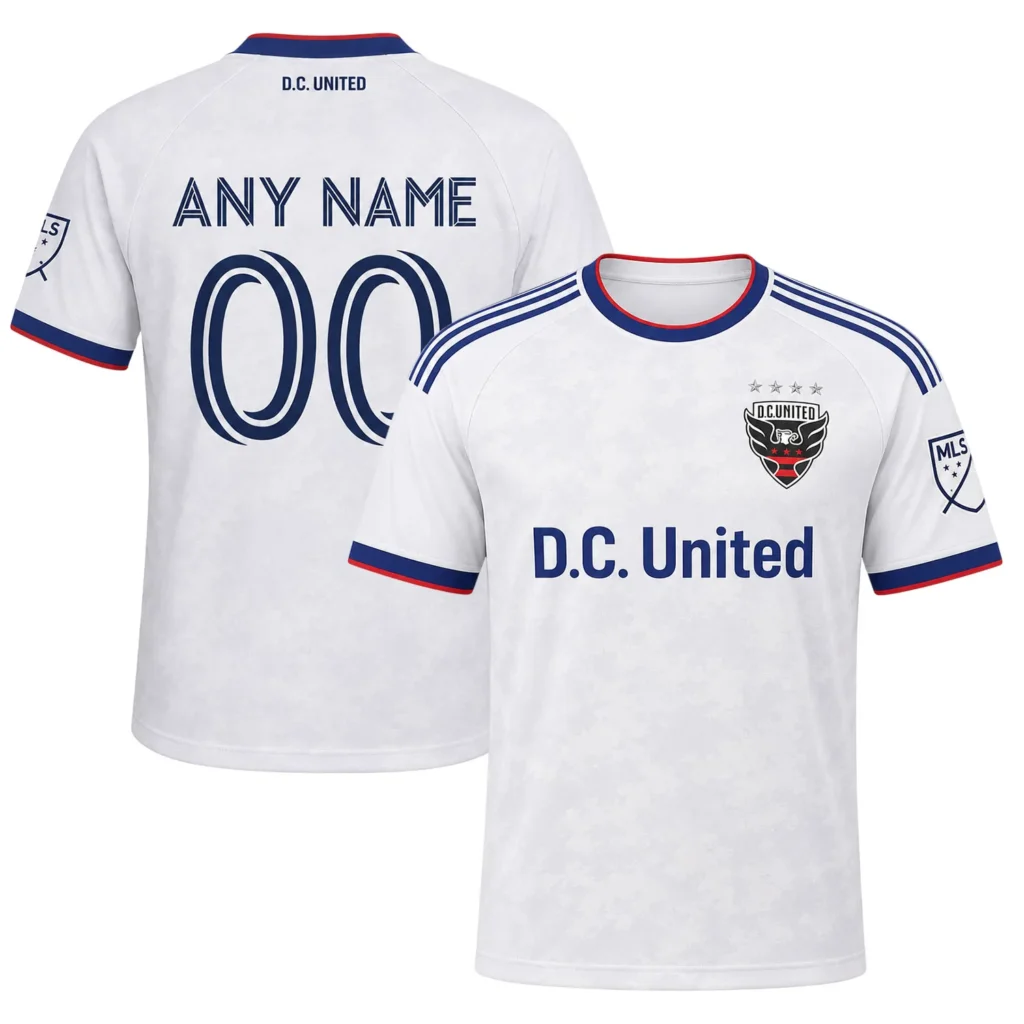 MLS DC United White Jersey Custom – Dynamic Teamwear