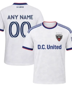 MLS DC United White Jersey Custom – Dynamic Teamwear