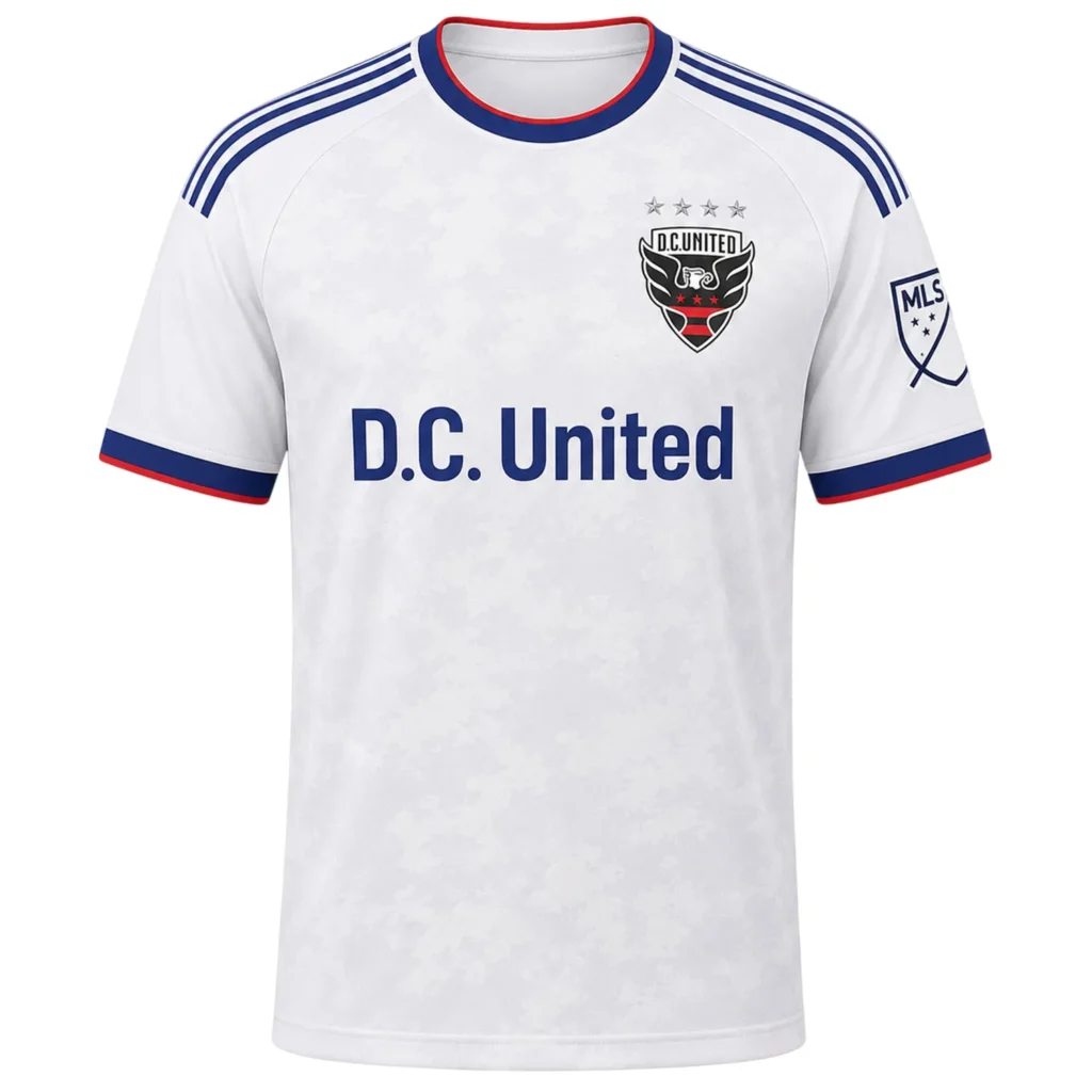 MLS DC United White Jersey Custom – Dynamic Teamwear