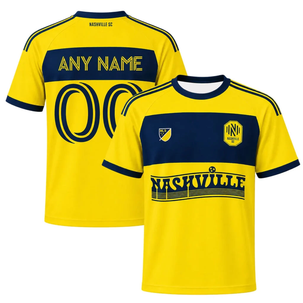 MLS Nashville SC Custom Jersey – Vibrant Gold Kit