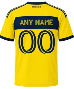 MLS Nashville SC Custom Jersey – Vibrant Gold Kit
