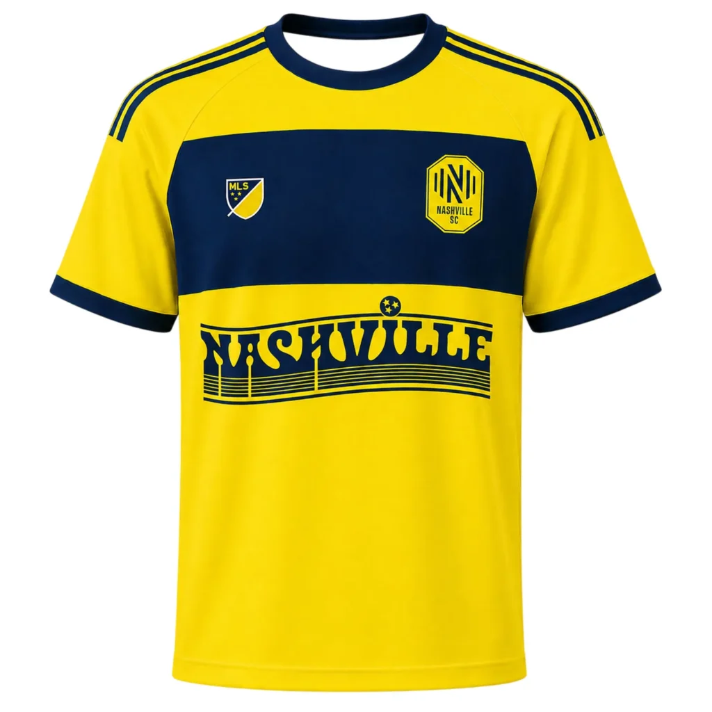 MLS Nashville SC Custom Jersey – Vibrant Gold Kit
