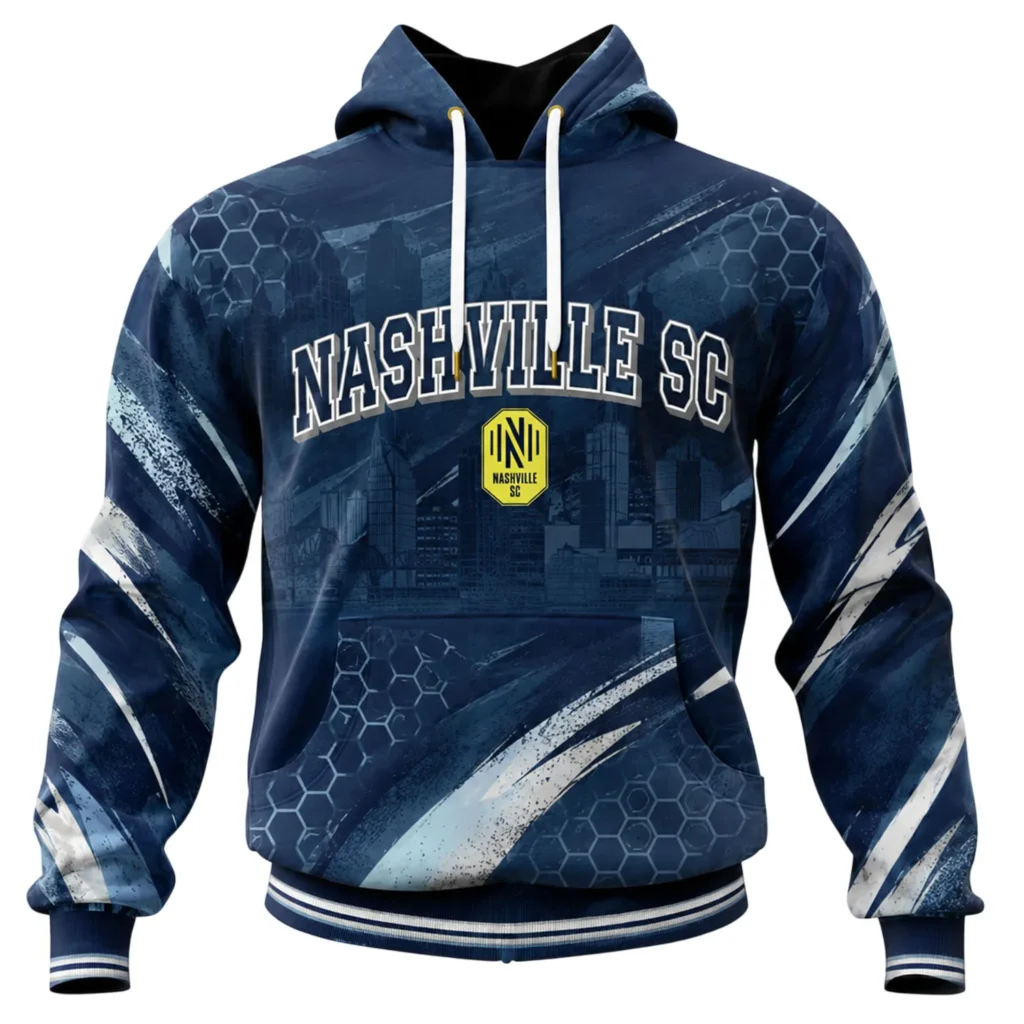 Nashville SC Blue Custom Hoodie Special Skyline