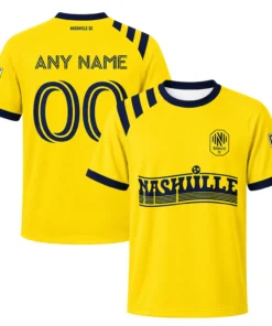 Nashville SC Gold Custom Jersey – Unique Name & Number